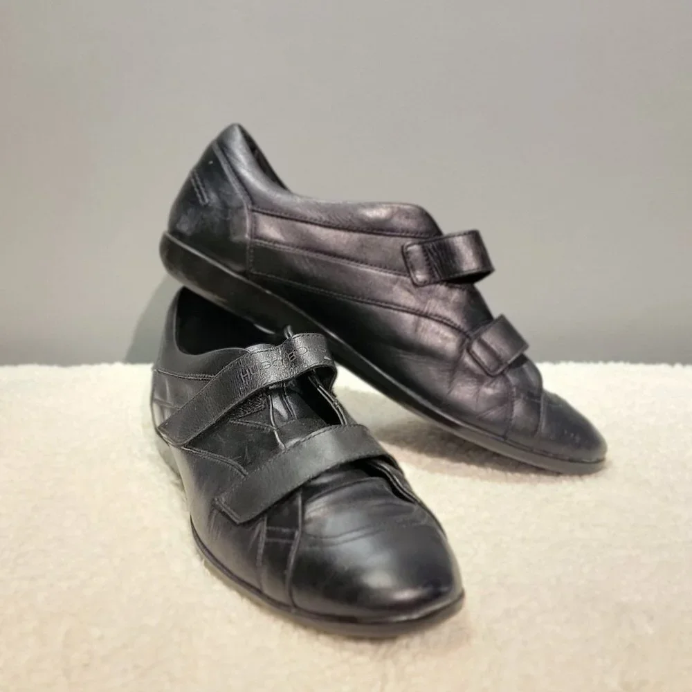 Boss By Hugo Boss Mens Black Leather Shoes - Picture 13 of 16